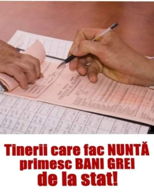 Se dă LEGE Tinerii care fac NUNTĂ primesc BANI GREI