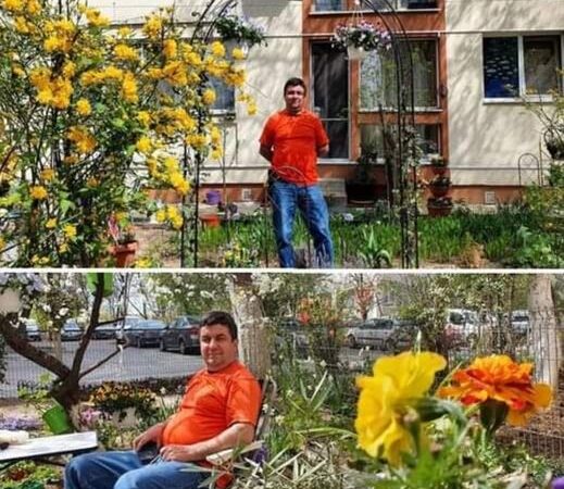 Un bucureștean fost reclamat de zeci de ori pentru ca a plantat flori în grădina blocului. M-a terorizat. În două săptămâni cred că am 20 de reclamații