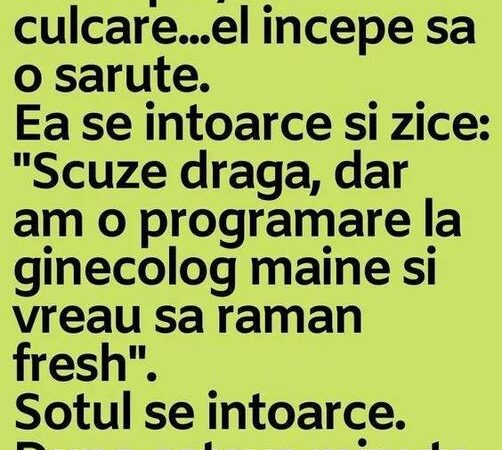 UN CUPLU ÎNAINTE DE CULCARE. EL ÎNCEPE SĂ O SĂRUTE