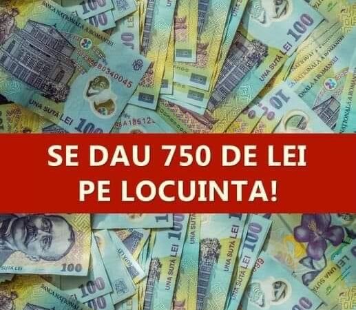 Se dau 750 de lei pe locuință Cine va primi banii în 2024