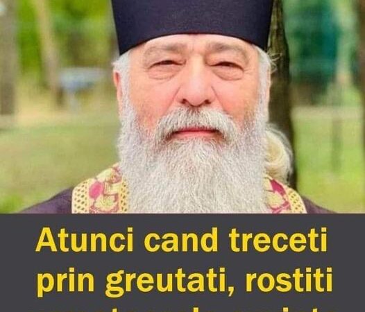 Învață să îți iei necazurile cu rugăciune. SFATUL părintelui Calistrat.