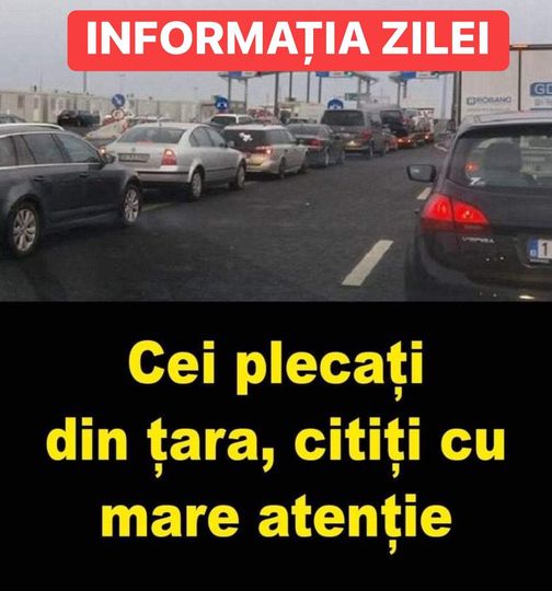 Cei plecați din țara citiți cu mare atenție