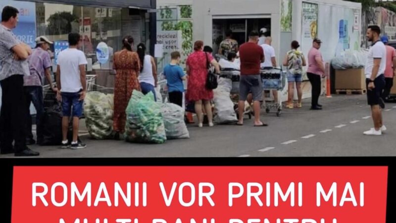 Românii vor primi mai mulți bani pentru sticlele reciclate