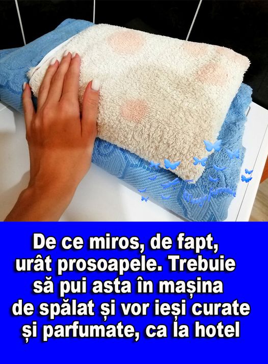 De ce miros, de fapt, urat prosoapele. Cu acest truc vei scapa pentru totdeauna de problema