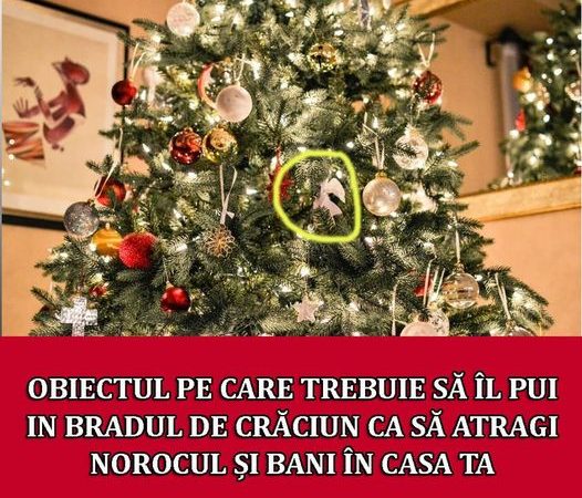 Obiectul pe care trebuie să îl pui in bradul de Crăciun ca să atragi norocul și bani în casa ta. Aduce prosperitate pe toate planurile