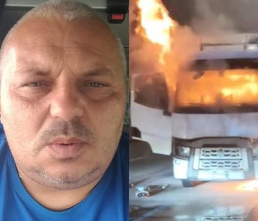 VIDEO Petre a ars de viu în camionul pe care îl conduce. Șoferul de 49 de ani era din Gorj, dar s-a stins într-un mod cumplit în Italia