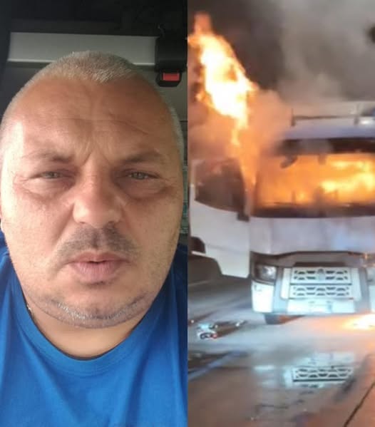 VIDEO Petre a ars de viu în camionul pe care îl conduce. Șoferul de 49 de ani era din Gorj, dar s-a stins într-un mod cumplit în Italia