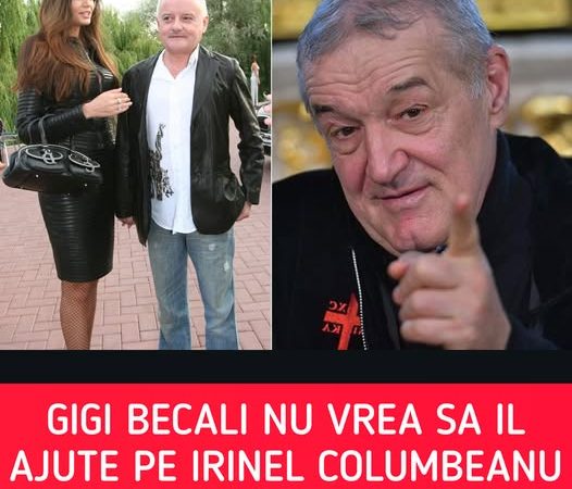 Ce spune Gigi Becali despre Irinel Columbeanu: „Unde sunt banii lui, voi știți?”