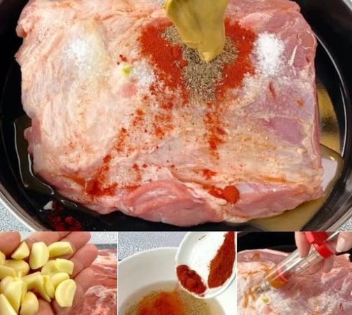 Ceafă de porc la cuptor, marinată, fragedă și delicioasă – la fel de bună ca cea afumată!