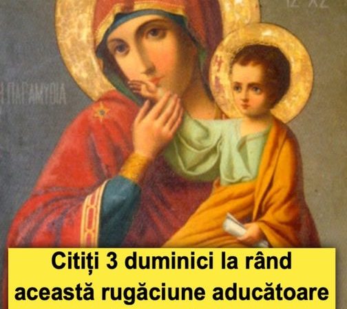 Rugăciunea de duminică – Când problemele vă apasă și credeți că nimic nu poate să vă aducă liniștea mult dorită, citiți 3 duminici la rând această rugăciune aducătoare de mari bucurii și reușite.