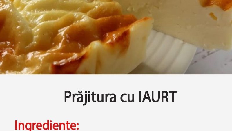 Prăjitură cu Iaurt fără Făină și Zahăr – Rețeta Simplă și Sănătoasă