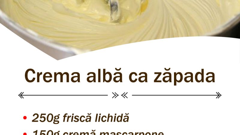 Rețetă Cremă “Albă ca Zăpada”