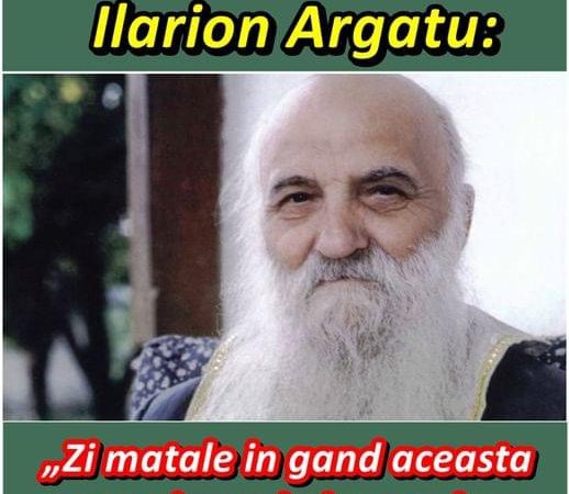 Părintele Ilarion Argatu Zi matale în gând această rugăciune și ai să vezi ce bine vei dormi și te vei odihni