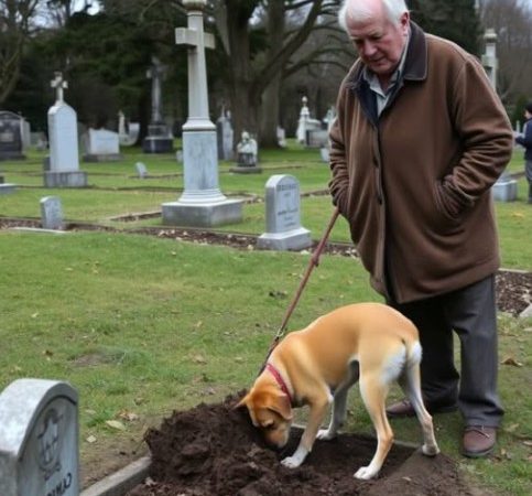 Un bătrân curăța la mormântul fiului său, când câinele lui a început să sape ceva în pământ. Descoperirea a îngrozit întreg satul.