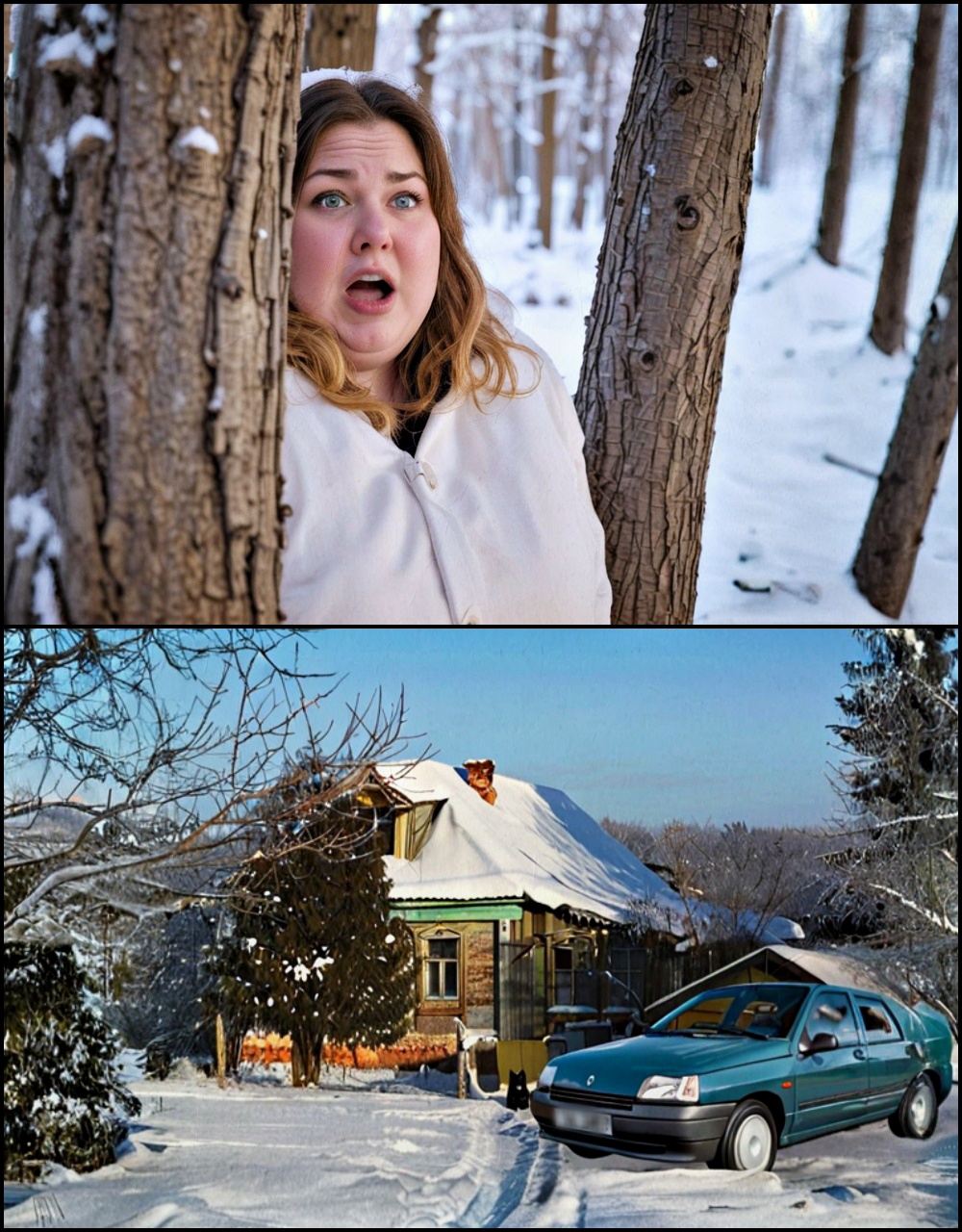 Ajungând în sat pentru a-și vizita mama, Maria a fost surprinsă să vadă mașina soțului ei lângă poartă