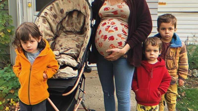 O mamă vinde un cărucior vechi pentru a hrăni 4 copii, îl găsește a doua zi pe pragul casei cu un bilet înăuntru.