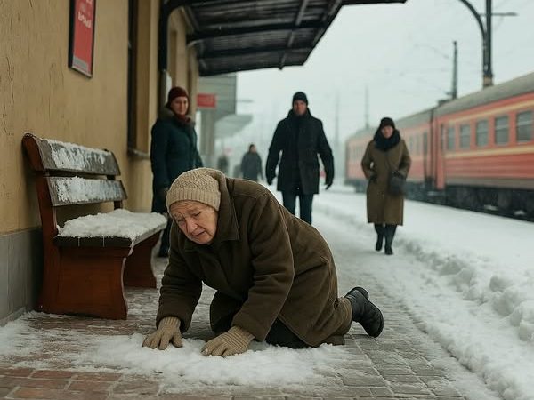 „Sub bancă, în gară”