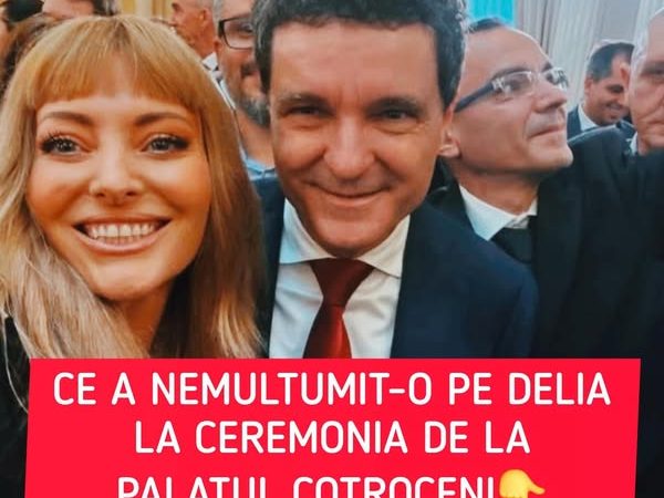 Delia Matache a luat și ea parte la ceremonia de la Palatul Cotrocen. Ce a nemulţumit-o pe artistă