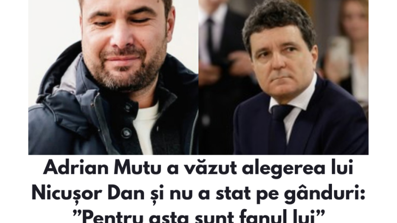 Adrian Mutu a văzut alegerea lui Nicușor Dan și nu a stat pe gânduri: ”Pentru asta sunt fanul lui”