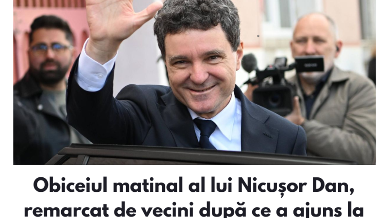 Obiceiul matinal al lui Nicușor Dan, remarcat de vecini după ce a ajuns la Cotroceni