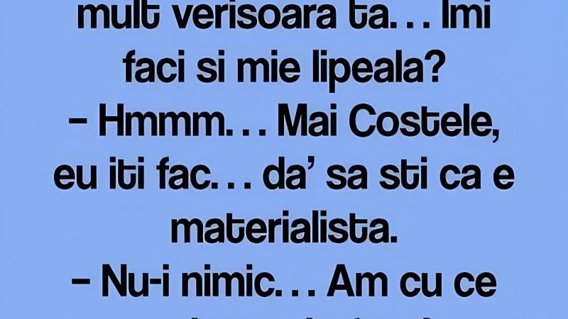 Doi prieteni stau de vorba.