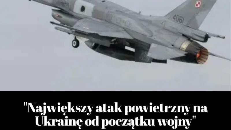 🔥 Największy atak od początku wojny! Setki dronów i rakiet spadły na Ukrainę – zginął pilot F-16
