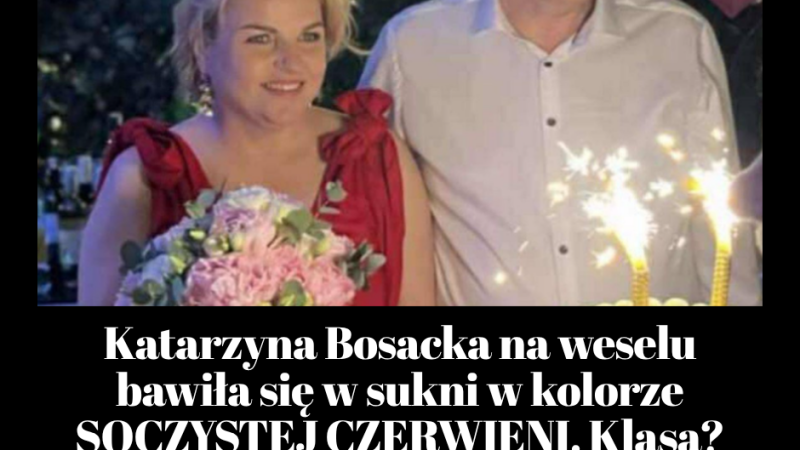 ❤️ Katarzyna Bosacka znów zakochana! Na własnym weselu olśniła w ognistej czerwieni. Hit czy kit?