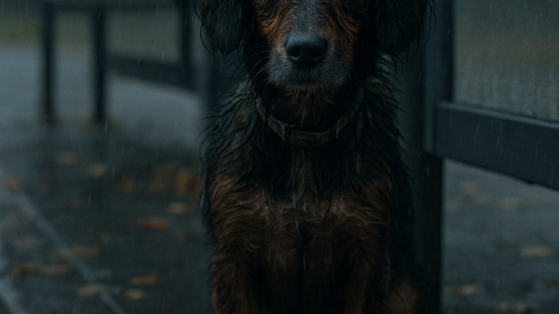 Era un câine abandonat, dar ceea ce scria pe zgarda lui i-a schimbat viața femeii care l-a găsit