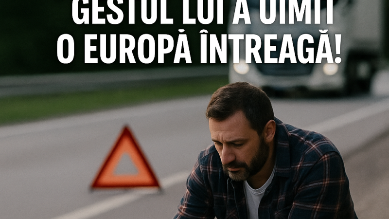 📰 Un șofer român de TIR a oprit pe autostradă pentru a salva o căprioară rănită… Gestul lui a uimit o Europă întreagă!