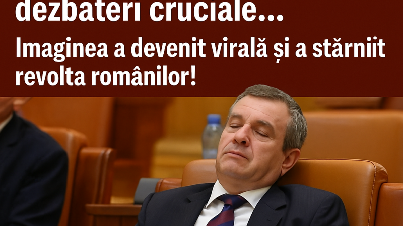 📰 A fost prins dormind în Parlament în timpul unei dezbateri cruciale… Imaginea a devenit virală și a stârnit revolta românilor!