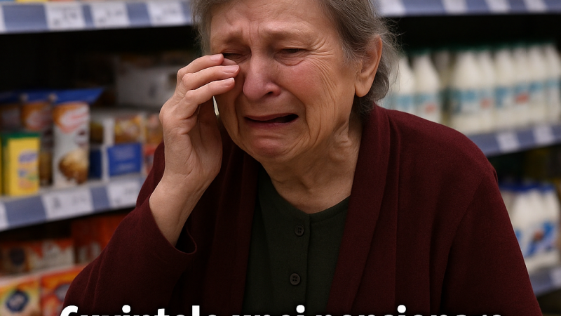 📰 Au filmat-o plângând într-un supermarket… Cuvintele unei pensionare din România au rupt inimile românilor!